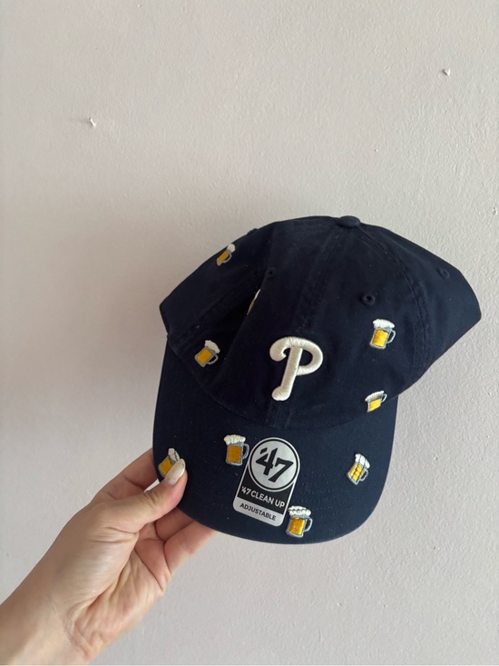 47 Accessories - 47 X Anthropologie Phillies Cap with Beer Mug Embroidery